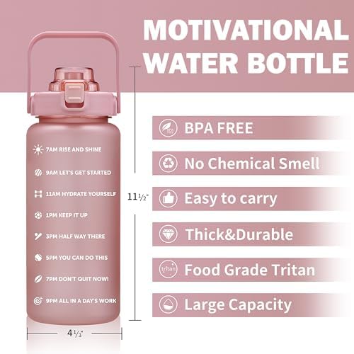 ST-YIBEN 64oz, 128oz Large Motivational Water Bottle - Image 2