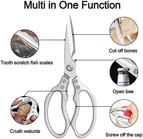 CGBE Kitchen Scissors, Heavy Duty Dishwasher Safe Food Scissors - Image 2
