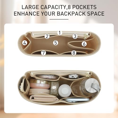 Backpack Organizer Insert for Longchamp Le Pliage M Backpack - Image 3