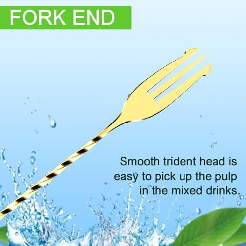 Briout Bar Spoon Cocktail Mixing Stirrers, 12” - Image 5