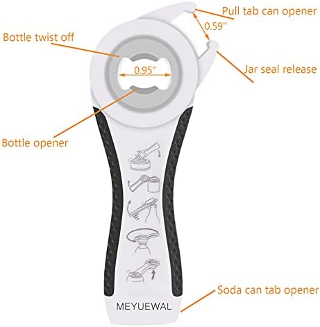 Jar Opener Bottle Opener for Weak Hands, 5 in 1 Multi-Function Can Opener - Image 5