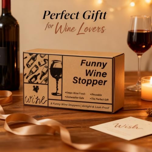 8 Pack Funny Wine Stoppers - Image 5