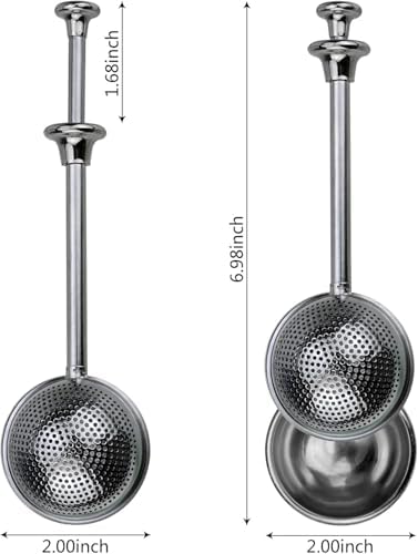 2 Pack Powder Sugar Shaker Sifter Duster Baker's Dusting Wand Dispenser - Image 2