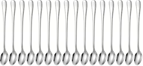 Long Handle Iced Tea Spoons, 7.9" 18/10 Stainless Steel Cocktail Stirring Spoons by dhrbsx