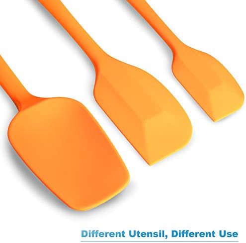 3-Piece Silicone Spatula Set, 600°F Heat Resistant - Image 3