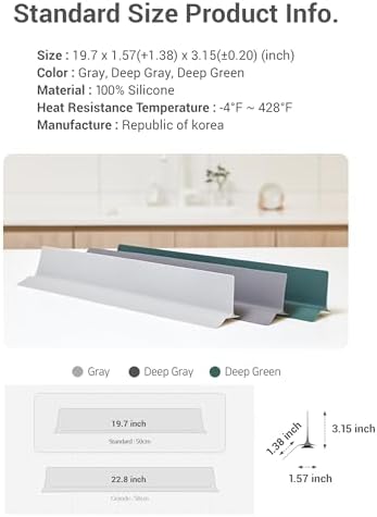 DEARCUS Kitchen Sink Splash Guard 19.7 in - Image 7