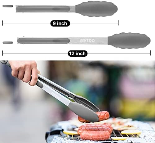 Tongs for Cooking, Stainless Steel Kitchen Tongs - Image 6