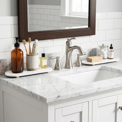 2-Pack Large Size Water Absorbing Stone Sink Caddy & Coaster - Image 4