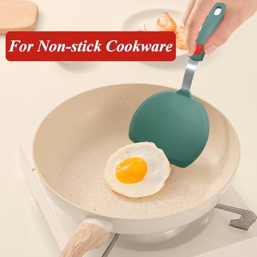 Silicone Spatula Turner, Wide Pancake Spatulas - Image 6