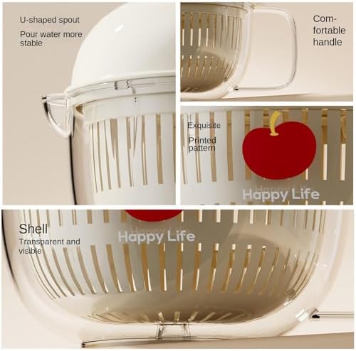 Salad Spinner, Salad Washer And Spinner, Fruit And Vegetable Washer & Dryer - Image 6