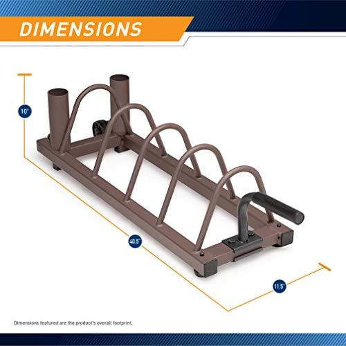 Steelbody Horizontal Plate and Olympic Bar Rack Organizer - Image 2