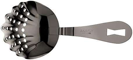 Barfly Scalloped Julep Bar Strainer, Gun Metal Black - Image 3