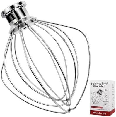 Whole Stainless Steel K45WW Whisk Attachment by Cowbright