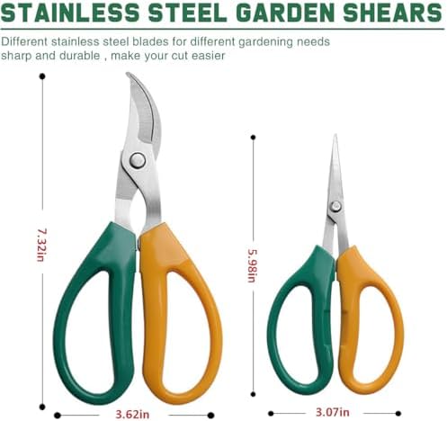 Garden Scissors Stainless Steel Garden Bonsai Pruning Shears - Image 6