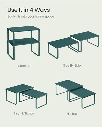 SONGMICS Cabinet Organizer Shelf, Kitchen Storage - Image 4