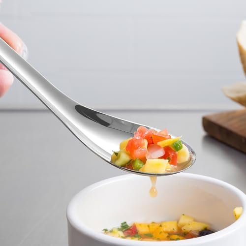 2-Pack Stainless Steel Caviar Spoons, Fine Mesh Molecular Gastronomy Spoon - Image 4