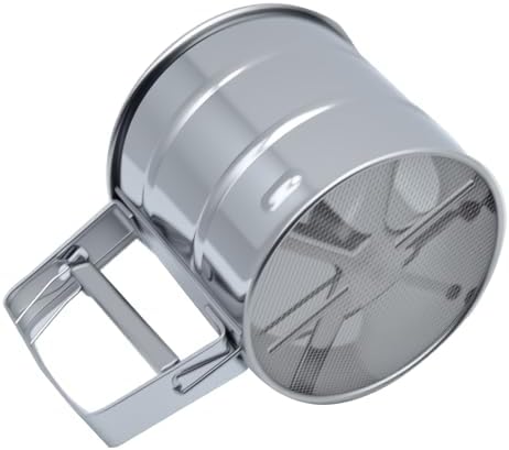1 Pcs 3 Cup Flour Sifter for Baking Stainless Steel Flower Sifter Shaker - Image 3