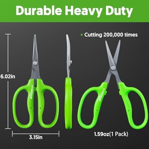 Garden Scissors, Curved Blade, Non-Stick Coated Steel - Image 5