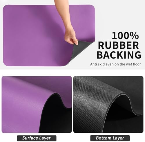 HotLive Dish Drying Mat for Kitchen Counter, Heat Resistant Drainer Mats - Image 5