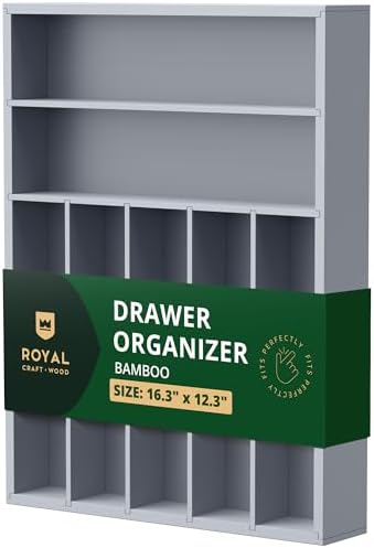 ROYAL CRAFT WOOD Luxury Bamboo Kitchen Drawer Organizer by ROYALCRAFTWOOD