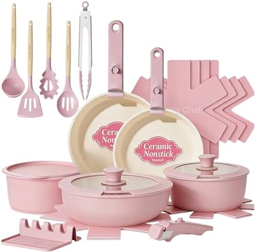 Umite Chef Pots and Pans Set Non Stick, RV Kitchen Cooking Set by UmiteChef
