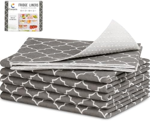 Cooyes Fridge Liners for Refrigerator, Drawer & Shelf Liners for Kitchen by Cooyes