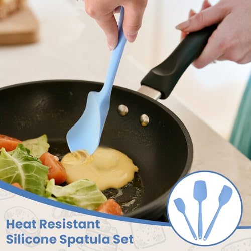 Silicone Spatulas Heat Resistant, Food Grade Rubber Spatula - Image 4