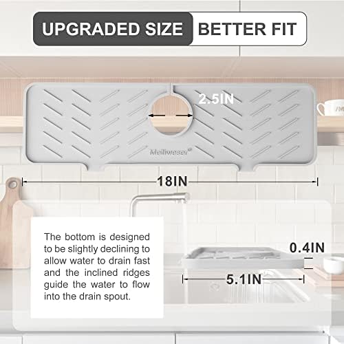 Silicone Faucet Mat for Kitchen Sink – Gen 2 Splash Guard - Image 2