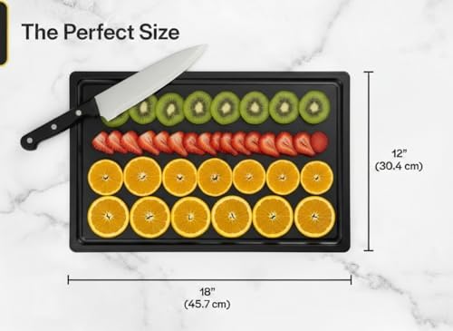 Thirteen Chefs 18x12 Black Cutting Board - Image 3