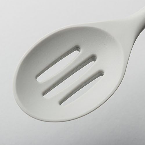 Zeal Silicone Non Scratch Slotted Spoon, French Grey, 28 cm - Image 5