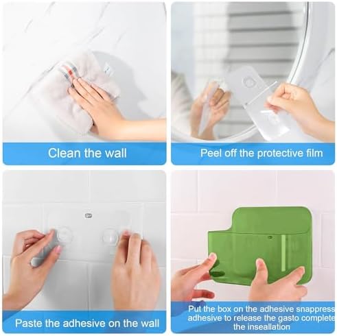CGBE 2-Pack Cabinet Door Organizer, Self Adhesive Bathroom Shelves - Image 6