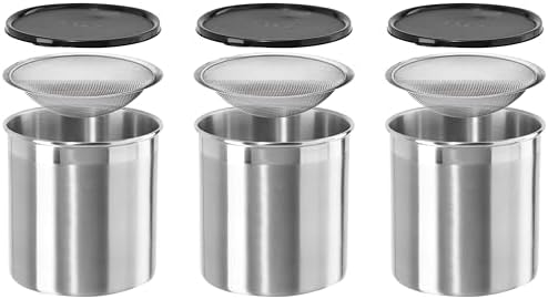 Oggi Stainless Steel Jumbo Grease Container by Unknown