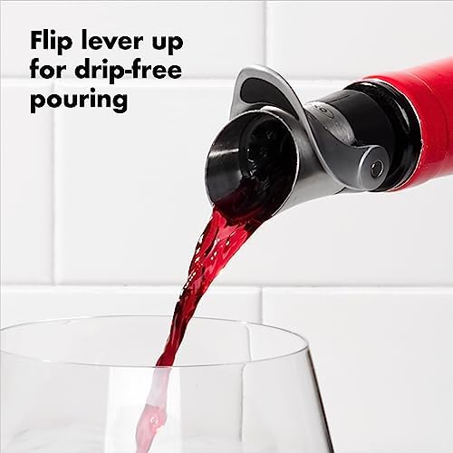OXO SteeL Wine Stopper and Pourer - Image 5