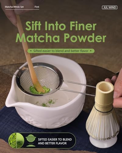 Matcha Whisk Set, Matcha Set Includes Bamboo Whisk, Ceramic Bowl - Image 4