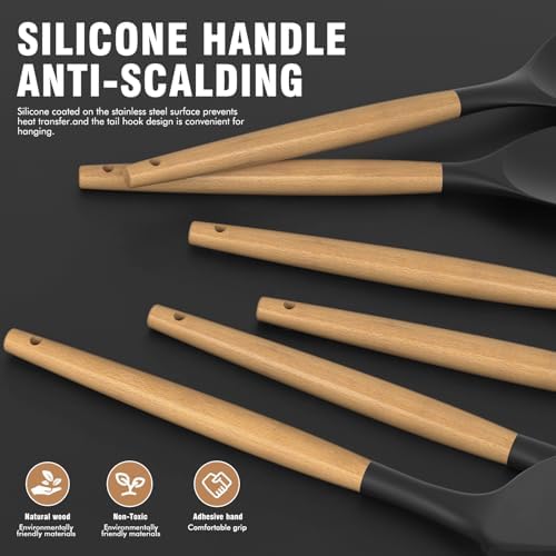 oannao Silicone Cooking Utensils Set Utensil Sets - Image 2