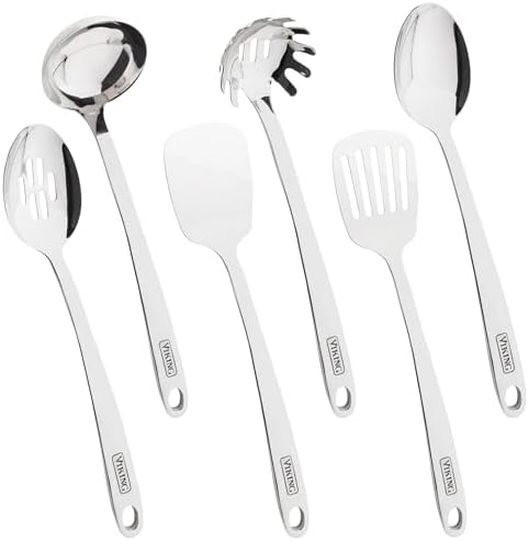 Viking Kitchen Utensils Set, 6 Piece Stainless Steel Cooking Utensil Set by Unknown