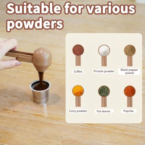 Coffee Scoop with Funnel for Ground Coffee, Protein Powder & Tea, 2 Tbsp - Image 6