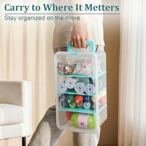 BTSKY Clear Plastic Dividing Storage Box - Image 5