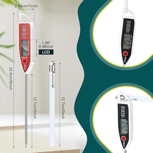 Copkim 10 Set Digital Food Thermometer Long Probe Instant - Image 2