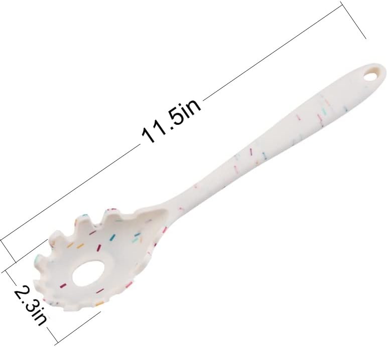 Silicone Pasta Fork, High Heat Resistant to 480°F, Hygienic One Piece Design - Image 7