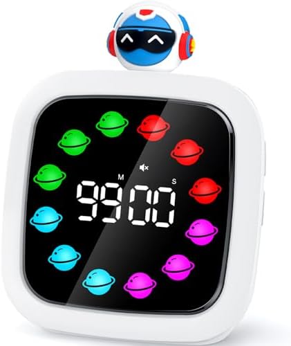 Yunbaoit Digital Visual Timer for Kids, 99-Minute Countdown, Rechargeable by Yunbaoit