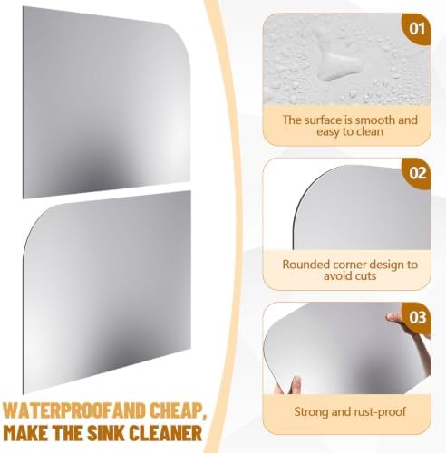 Lewtemi 2 Pcs 12" X 15" Sink Splash Guard - Image 3