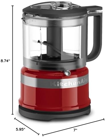 KitchenAid KFC3516ER 3.5 Cup Food Chopper, Empire Red, One Size - Image 5