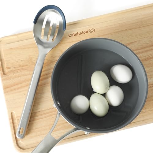 Calphalon Prime Slotted Spoon Skimmer, Stainless Steel Straining Spoon - Image 2