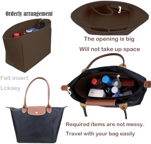 Lckaey bag Organizer Insert for Longchamp Le Pliage Neo Handbags Insert - Image 3