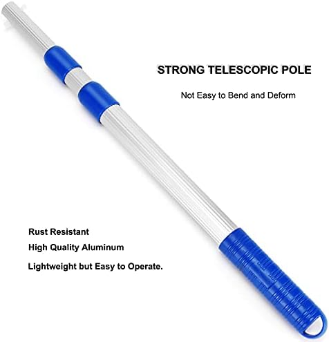 Pool Skimmer Net with Adjustable 17-40" Telescopic Pole - Image 4