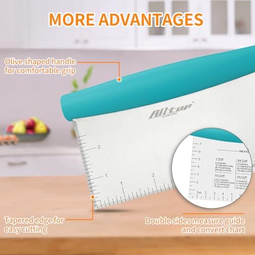 ALLTOP Bench Scraper & Chopper for Kitchen - Image 3
