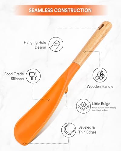 Badiano Silicone Cooking Spoon for Nonstick Cookware - Image 4