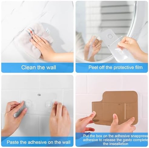 CGBE 2-Pack Cabinet Door Organizer, Self Adhesive Bathroom Shelves - Image 5