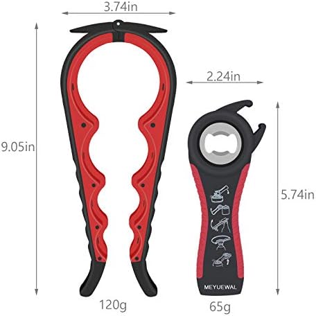 Jar Opener Bottle Opener for Weak Hands, 5 in 1 Multi Function Can Opener - Image 6